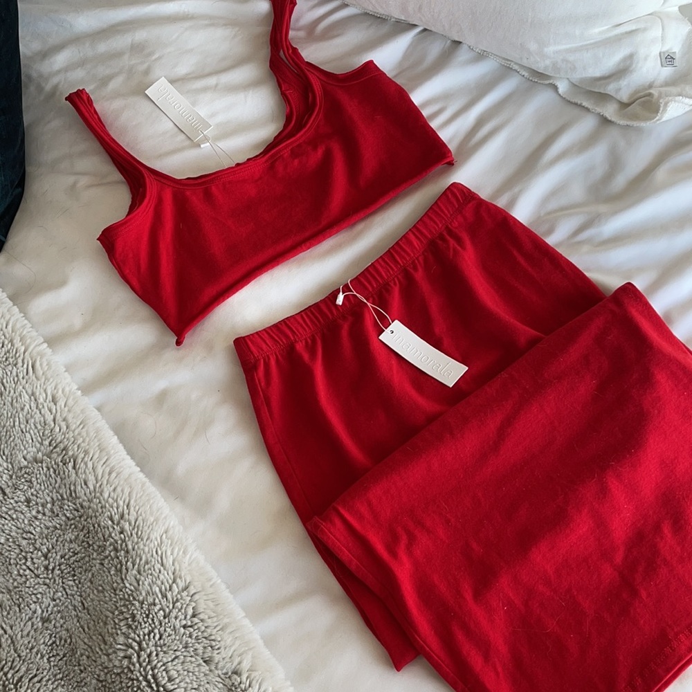 Inamorata skirt and crop top set